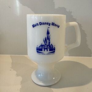 Disney Vintage Milk Glass Mug